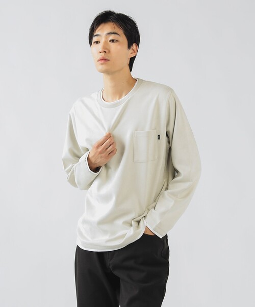フェイクスエード クルーネック ロングスリーブ Tシャツ（Tシャツ/カットソー）｜BEAMS HEART（ビームスハート）