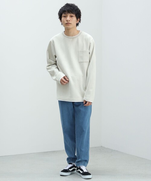 フェイクスエード クルーネック ロングスリーブ Tシャツ（Tシャツ/カットソー）｜BEAMS HEART（ビームスハート）