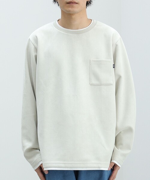 フェイクスエード クルーネック ロングスリーブ Tシャツ（Tシャツ/カットソー）｜BEAMS HEART（ビームスハート）
