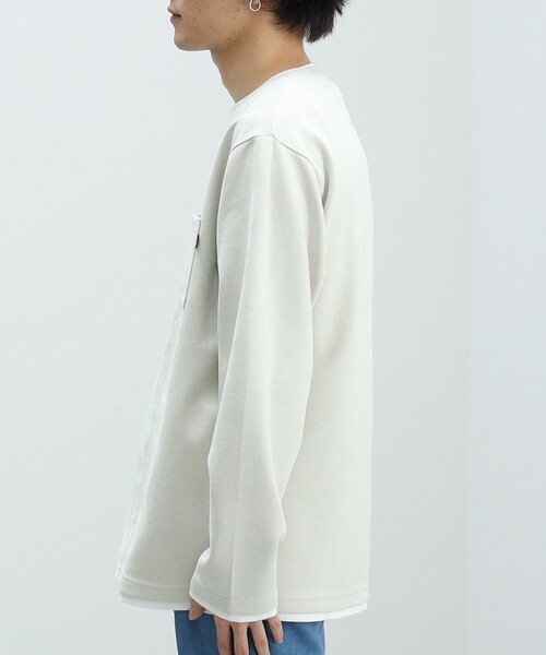 フェイクスエード クルーネック ロングスリーブ Tシャツ（Tシャツ/カットソー）｜BEAMS HEART（ビームスハート）