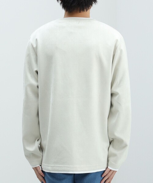 フェイクスエード クルーネック ロングスリーブ Tシャツ（Tシャツ/カットソー）｜BEAMS HEART（ビームスハート）