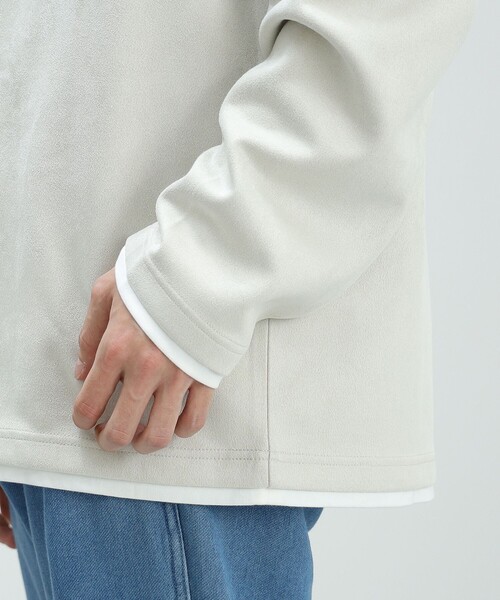 フェイクスエード クルーネック ロングスリーブ Tシャツ（Tシャツ/カットソー）｜BEAMS HEART（ビームスハート）