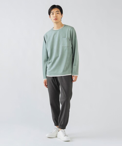 フェイクスエード クルーネック ロングスリーブ Tシャツ（Tシャツ/カットソー）｜BEAMS HEART（ビームスハート）