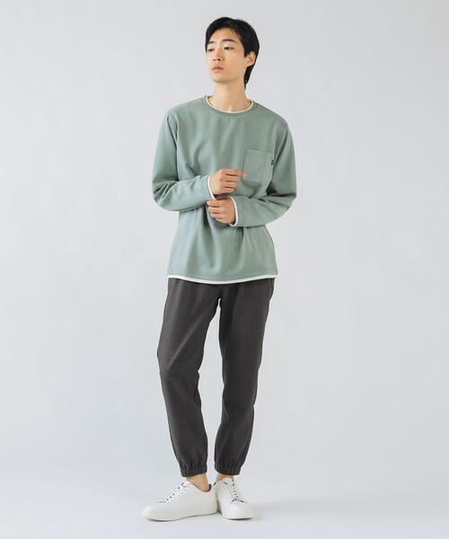 フェイクスエード クルーネック ロングスリーブ Tシャツ（Tシャツ/カットソー）｜BEAMS HEART（ビームスハート）