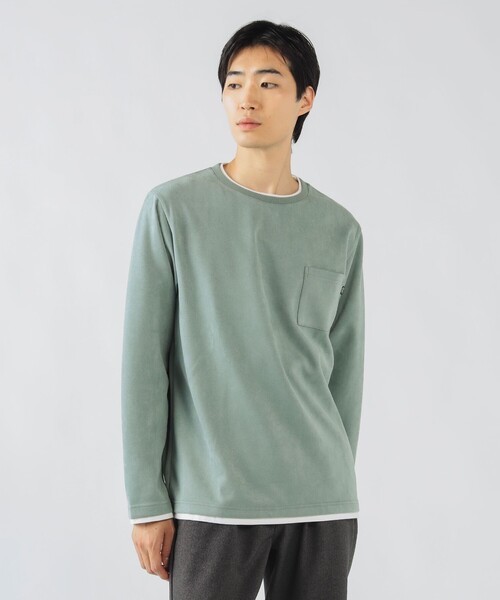 フェイクスエード クルーネック ロングスリーブ Tシャツ（Tシャツ/カットソー）｜BEAMS HEART（ビームスハート）