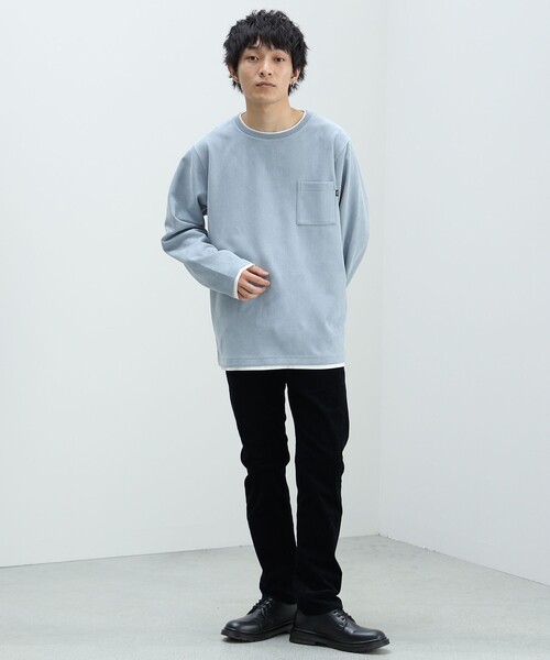 フェイクスエード クルーネック ロングスリーブ Tシャツ（Tシャツ/カットソー）｜BEAMS HEART（ビームスハート）