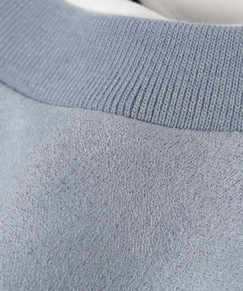 BEAMS HEART（ビームスハート）の「フェイクスエード クルーネック ロングスリーブ Tシャツ（Tシャツ/カットソー・メンズ・ブルー系その他/グリーン系その他/ホワイト系その他5・LARGE/MEDIUM/X-LARGE/SMALL）」の5枚目の写真