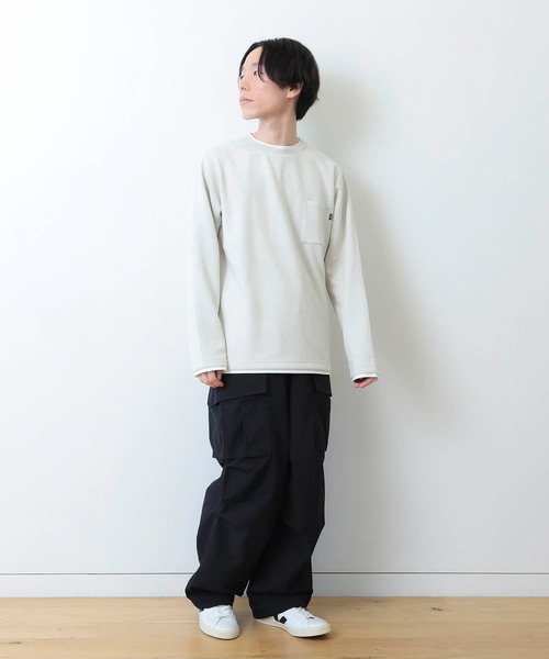 フェイクスエード クルーネック ロングスリーブ Tシャツ（Tシャツ/カットソー）｜BEAMS HEART（ビームスハート）