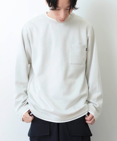 フェイクスエード クルーネック ロングスリーブ Tシャツ（Tシャツ/カットソー）｜BEAMS HEART（ビームスハート）
