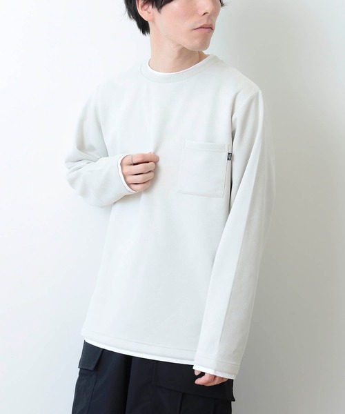 フェイクスエード クルーネック ロングスリーブ Tシャツ（Tシャツ/カットソー）｜BEAMS HEART（ビームスハート）