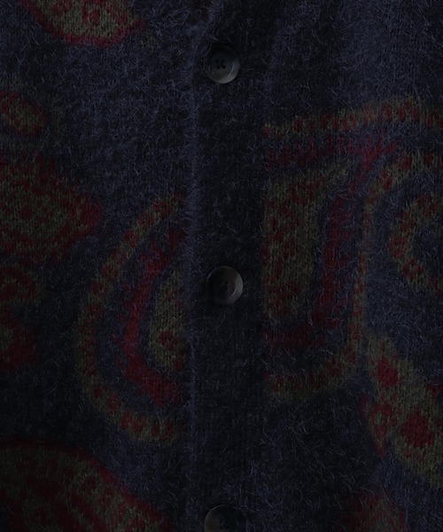 シャギー×モヘアタッチファー オーバーサイズ ニットカーディガン