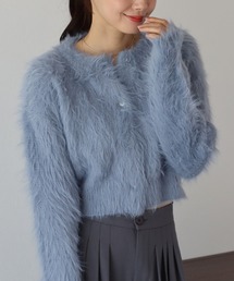 BLUEEAST | シャギーニットショートカーディガン(カーディガン/ボレロ)