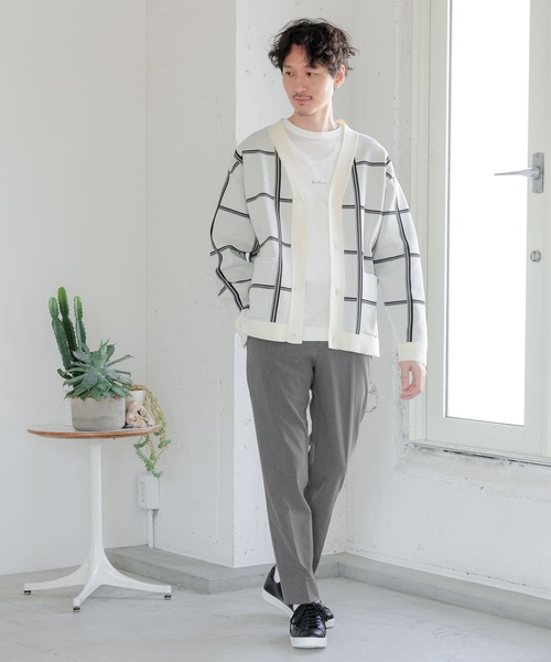 GLOBAL WORK（グローバルワーク）の「リッチライトニットVカーディガン/柄/967737（カーディガン/ボレロ・メンズ・グレー系その他3/ダークグレー/ホワイト系その他2/その他・X-LARGE/MEDIUM/LARGE/SMALL）」の6枚目の写真