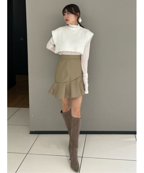 rienda ハンカチーフヘムシャツ マーメイドラインスコショートパンツ rienda ハンカチーフヘムシャツ マーメイドラインスコショートパンツ