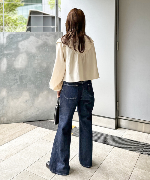 COMMRE（コムル）の「【COMMRE / コムル】クロップド刺繍ブラウス（シャツ/ブラウス・レディース・ブラック/アイボリー・FREE）」の4枚目の写真