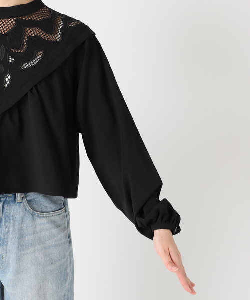 COMMRE（コムル）の「【COMMRE / コムル】クロップド刺繍ブラウス（シャツ/ブラウス・レディース・ブラック/アイボリー・FREE）」の12枚目の写真