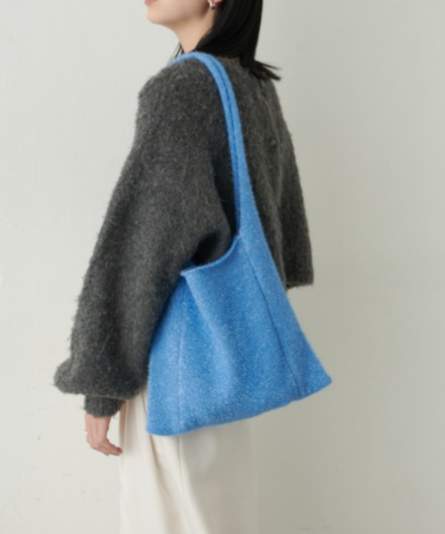 Aunt Marie's（アントマリーズ）の「ラメニットBIGトート（トートバッグ・レディース・シルバー/その他/ブルー/ブラック・FREE）」の19枚目の写真