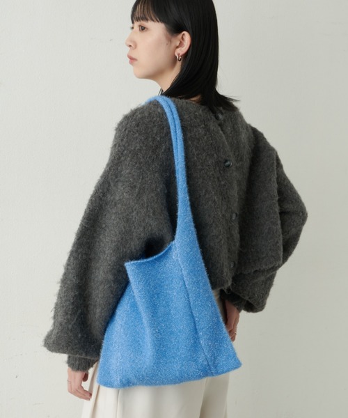 Aunt Marie's（アントマリーズ）の「ラメニットBIGトート（トートバッグ・レディース・シルバー/その他/ブルー/ブラック・FREE）」の20枚目の写真