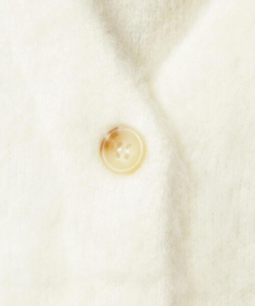 coen（コーエン）の「リラクシーVネックシャギーニットカーディガン（カーディガン/ボレロ・レディース・ケリーグリーン/クリーム/オフホワイト/グレー・FREE）」の15枚目の写真