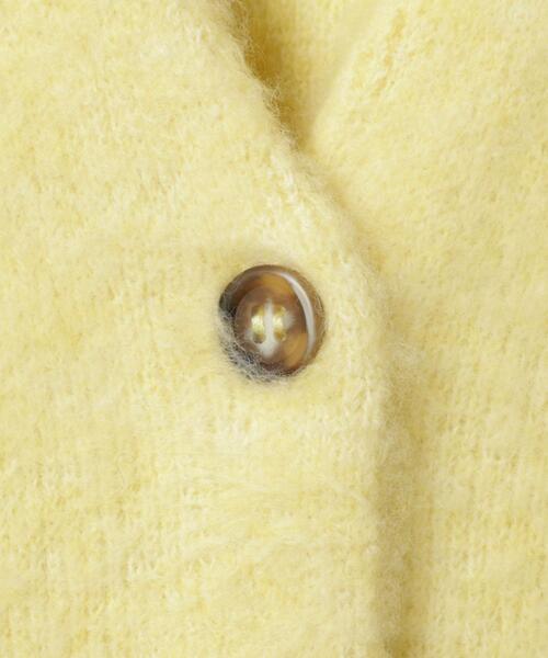 coen（コーエン）の「リラクシーVネックシャギーニットカーディガン（カーディガン/ボレロ・レディース・ケリーグリーン/クリーム/オフホワイト/グレー・FREE）」の16枚目の写真