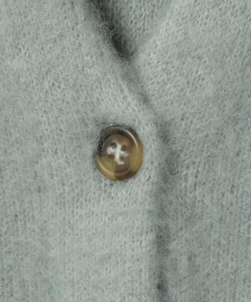 coen（コーエン）の「リラクシーVネックシャギーニットカーディガン（カーディガン/ボレロ・レディース・ケリーグリーン/クリーム/オフホワイト/グレー・FREE）」の17枚目の写真