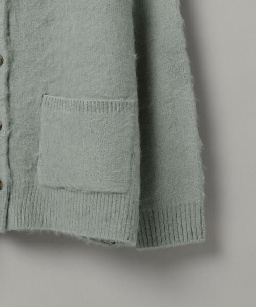 coen（コーエン）の「リラクシーVネックシャギーニットカーディガン（カーディガン/ボレロ・レディース・ケリーグリーン/クリーム/オフホワイト/グレー・FREE）」の18枚目の写真