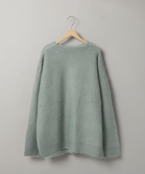 coen（コーエン）の「リラクシーVネックシャギーニットカーディガン（カーディガン/ボレロ・レディース・ケリーグリーン/クリーム/オフホワイト/グレー・FREE）」の19枚目の写真