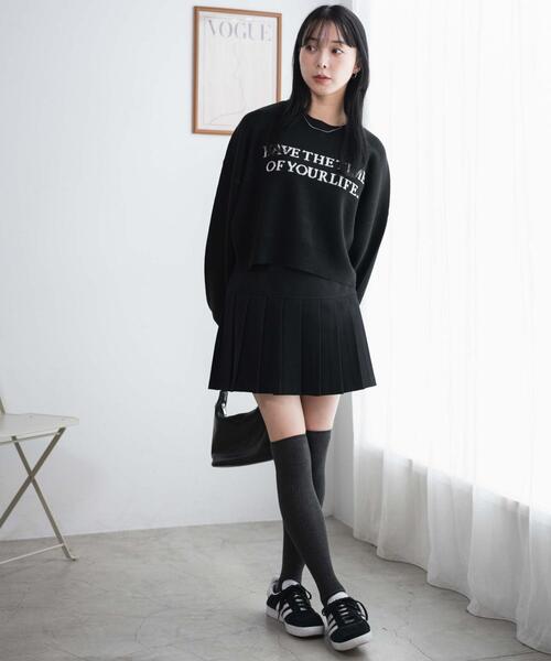 WEGO(ウィゴー)の「WEGO/プリーツスカパン(スカート・レディース・ブラック/杢グレー/ベージュ系その他/グレー・MEDIUM/SMALL)」の17枚目の写真