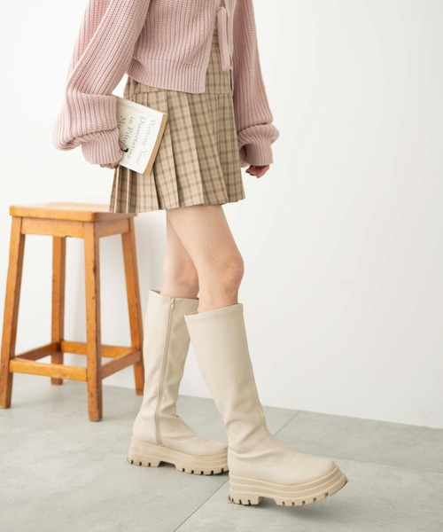 WEGO(ウィゴー)の「WEGO/プリーツスカパン(スカート・レディース・ブラック/杢グレー/ベージュ系その他/グレー・MEDIUM/SMALL)」の13枚目の写真