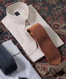 BEAMS F | BEAMS F / ベージュ シャンブレー タブカラーシャツ(シャツ/ブラウス)