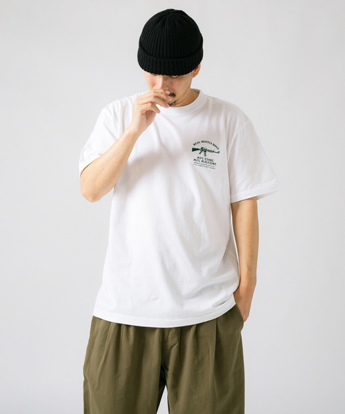 MFC STORE（エムエフシーストア）の「MFL x MFC STORE TIED GUN S/S TEE（Tシャツ/カットソー・メンズ・ブラック/ホワイト・L/M/XXL/XL/S）」の6枚目の写真