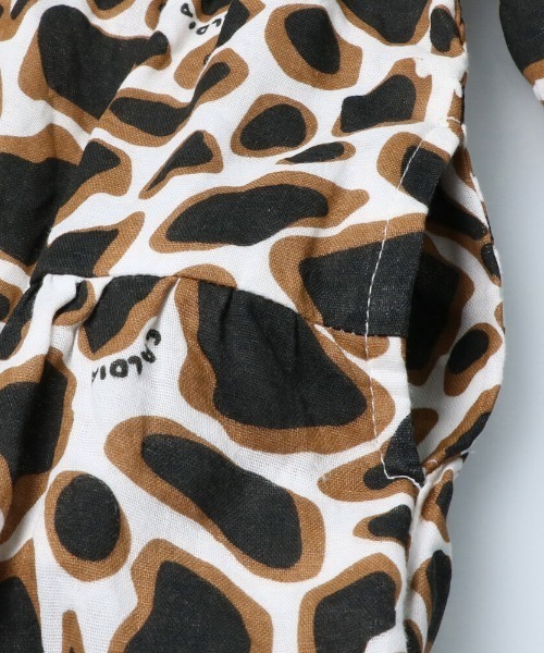 Caldia（カルディア）の「レオパード柄長袖ワンピース（ワンピース・キッズ・ホワイト/ブラウン・140/130/100/110/120）」の6枚目の写真