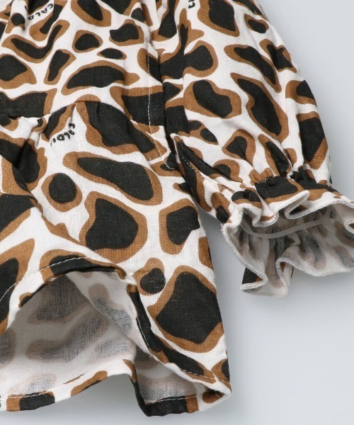 Caldia（カルディア）の「レオパード柄長袖ワンピース（ワンピース・キッズ・ホワイト/ブラウン・140/130/100/110/120）」の7枚目の写真