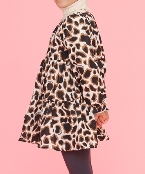 Caldia（カルディア）の「レオパード柄長袖ワンピース（ワンピース・キッズ・ホワイト/ブラウン・140/130/100/110/120）」の10枚目の写真