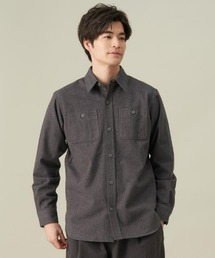 ヘビーウェイトネル長袖シャツ