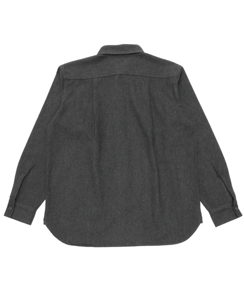 TOKYO SHIRTS（トウキョウシャツ）の「ヘビーウェイトネル長袖シャツ（シャツ/ブラウス・メンズ・チャコール・L/LL/M）」の2枚目の写真