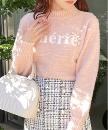 one way | cherieフェザーロゴニット(ニット/セーター)