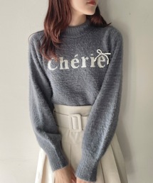 one way | cherieフェザーロゴニット(ニット/セーター)