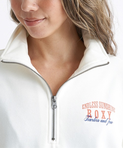 ROXY(ロキシー)の「ENDLESS SUNSHINE HAL/ロキシーワンポイント胸ブランドロゴスウェットハーフZIPミニワンピース(ワンピース・レディース・ホワイト/ブラック/ブルー・LARGE/SMALL/MEDIUM)」の11枚目の写真