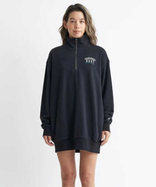 ROXY(ロキシー)の「ENDLESS SUNSHINE HAL/ロキシーワンポイント胸ブランドロゴスウェットハーフZIPミニワンピース(ワンピース・レディース・ホワイト/ブラック/ブルー・LARGE/SMALL/MEDIUM)」の15枚目の写真