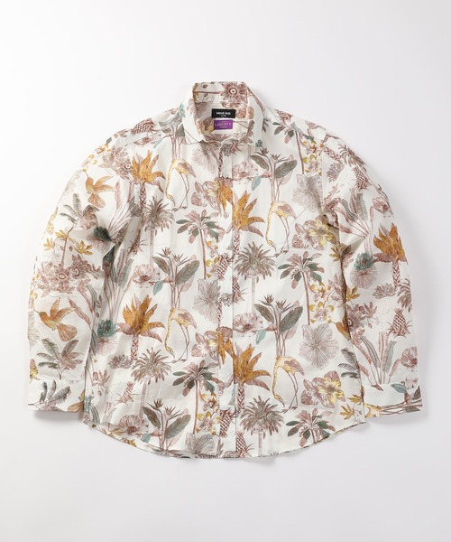 MEN'S BIGI(メンズビギ)の「LIBERTYタナローンプリントシャツ(シャツ/ブラウス・メンズ・ブルー系その他/ホワイト系その他/ネイビー・01/02/03/04)」の2枚目の写真