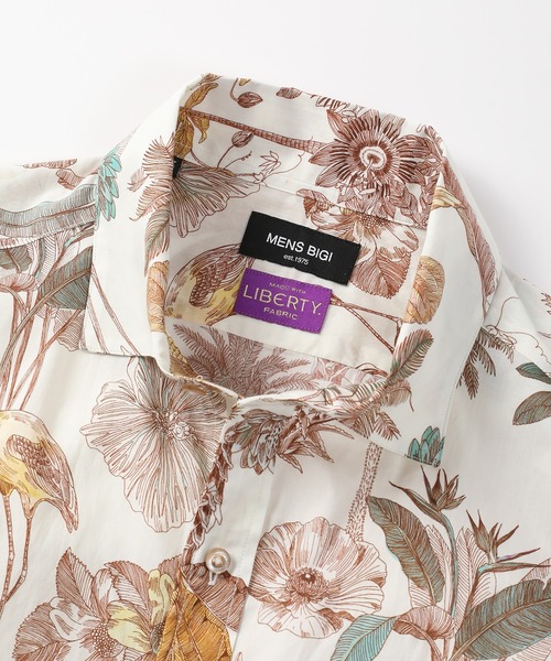 MEN'S BIGI(メンズビギ)の「LIBERTYタナローンプリントシャツ(シャツ/ブラウス・メンズ・ブルー系その他/ホワイト系その他/ネイビー・01/02/03/04)」の14枚目の写真