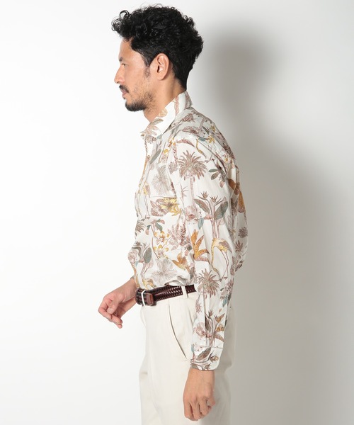 MEN'S BIGI(メンズビギ)の「LIBERTYタナローンプリントシャツ(シャツ/ブラウス・メンズ・ブルー系その他/ホワイト系その他/ネイビー・01/02/03/04)」の10枚目の写真