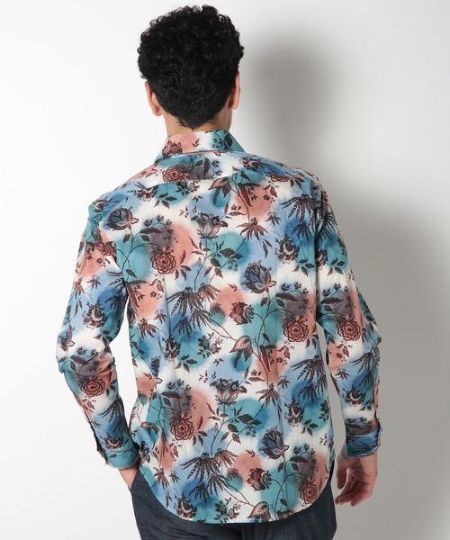 MEN'S BIGI(メンズビギ)の「LIBERTYタナローンプリントシャツ(シャツ/ブラウス・メンズ・ブルー系その他/ホワイト系その他/ネイビー・01/02/03/04)」の13枚目の写真