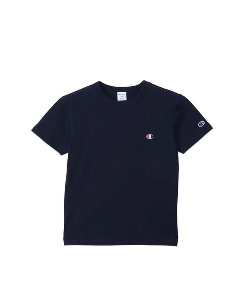 Champion（チャンピオン）の「【Champion/チャンピオン】キッズ ベーシック ショートスリーブTシャツ（Tシャツ/カットソー・キッズ・ネイビー/グリーン系その他/ゴールド/アクア/ブラック/オフホワイト/グレー/ピンク系1/ブルー系その他2/ブルー系その他3・110/120/130/140/150/160/100）」の5枚目の写真