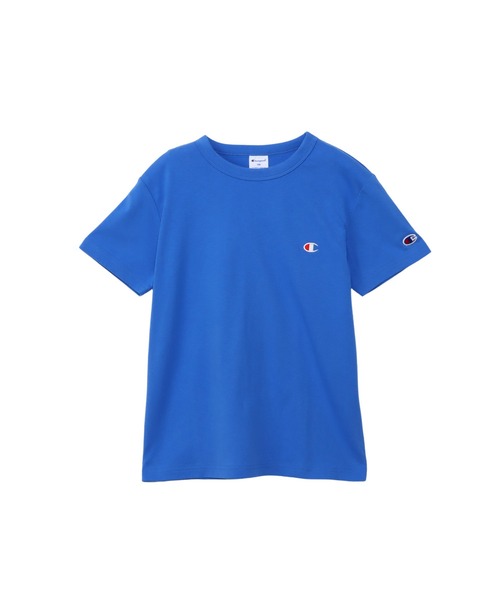 Champion（チャンピオン）の「【Champion/チャンピオン】キッズ ベーシック ショートスリーブTシャツ（Tシャツ/カットソー・キッズ・ネイビー/グリーン系その他/ゴールド/アクア/ブラック/オフホワイト/グレー/ピンク系1/ブルー系その他2/ブルー系その他3・110/120/130/140/150/160/100）」の8枚目の写真