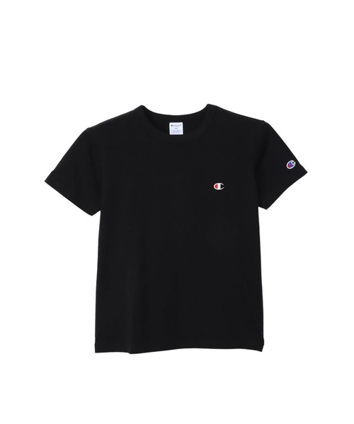Champion（チャンピオン）の「【Champion/チャンピオン】キッズ ベーシック ショートスリーブTシャツ（Tシャツ/カットソー・キッズ・ネイビー/グリーン系その他/ゴールド/アクア/ブラック/オフホワイト/グレー/ピンク系1/ブルー系その他2/ブルー系その他3・110/120/130/140/150/160/100）」の3枚目の写真