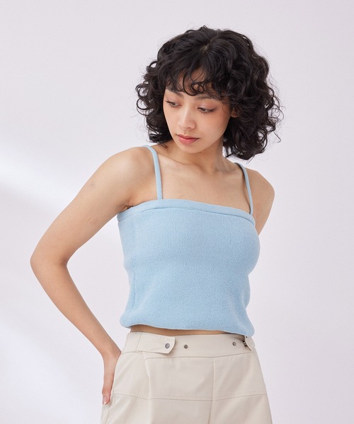 NERGY（ナージー）の「【UV】ソフトタッチ2WAYカップ付きキャミソール（キャミソール・レディース・ブラック/ライトグレー/サックスブルー・FREE）」の14枚目の写真