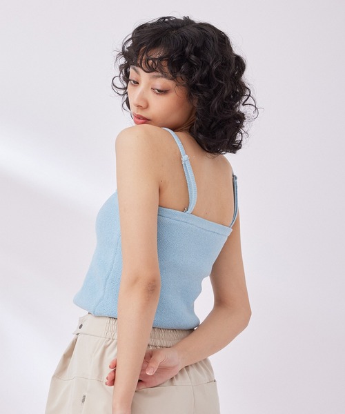 NERGY（ナージー）の「【UV】ソフトタッチ2WAYカップ付きキャミソール（キャミソール・レディース・ブラック/ライトグレー/サックスブルー・FREE）」の15枚目の写真