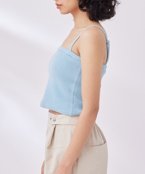 NERGY（ナージー）の「【UV】ソフトタッチ2WAYカップ付きキャミソール（キャミソール・レディース・ブラック/ライトグレー/サックスブルー・FREE）」の17枚目の写真